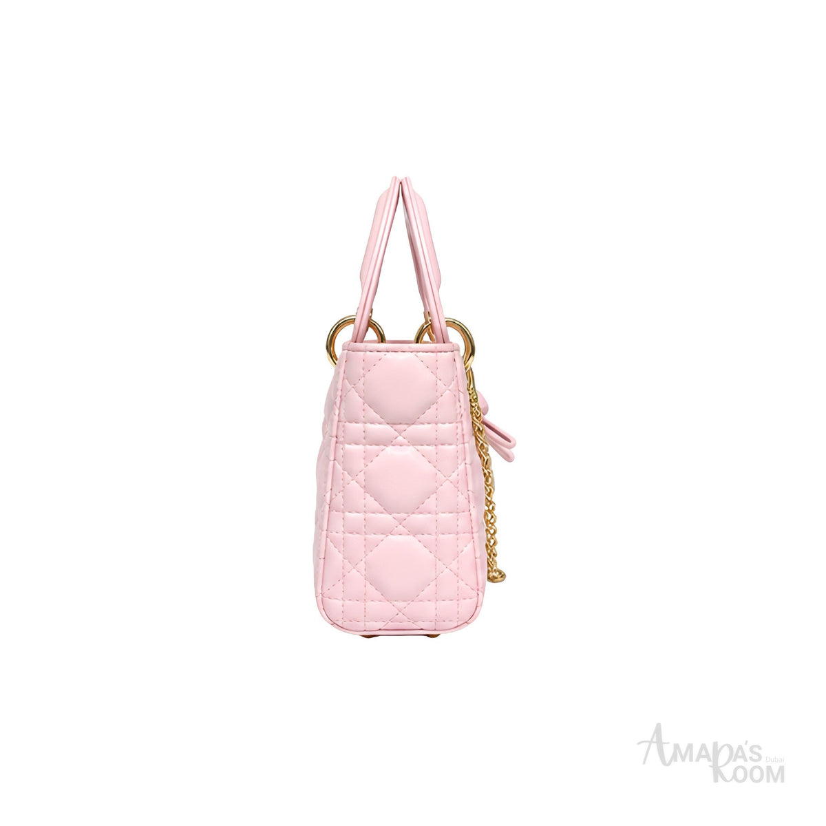 Dior Lady D-Joy Quilted Leather Bag – Pink - View 3