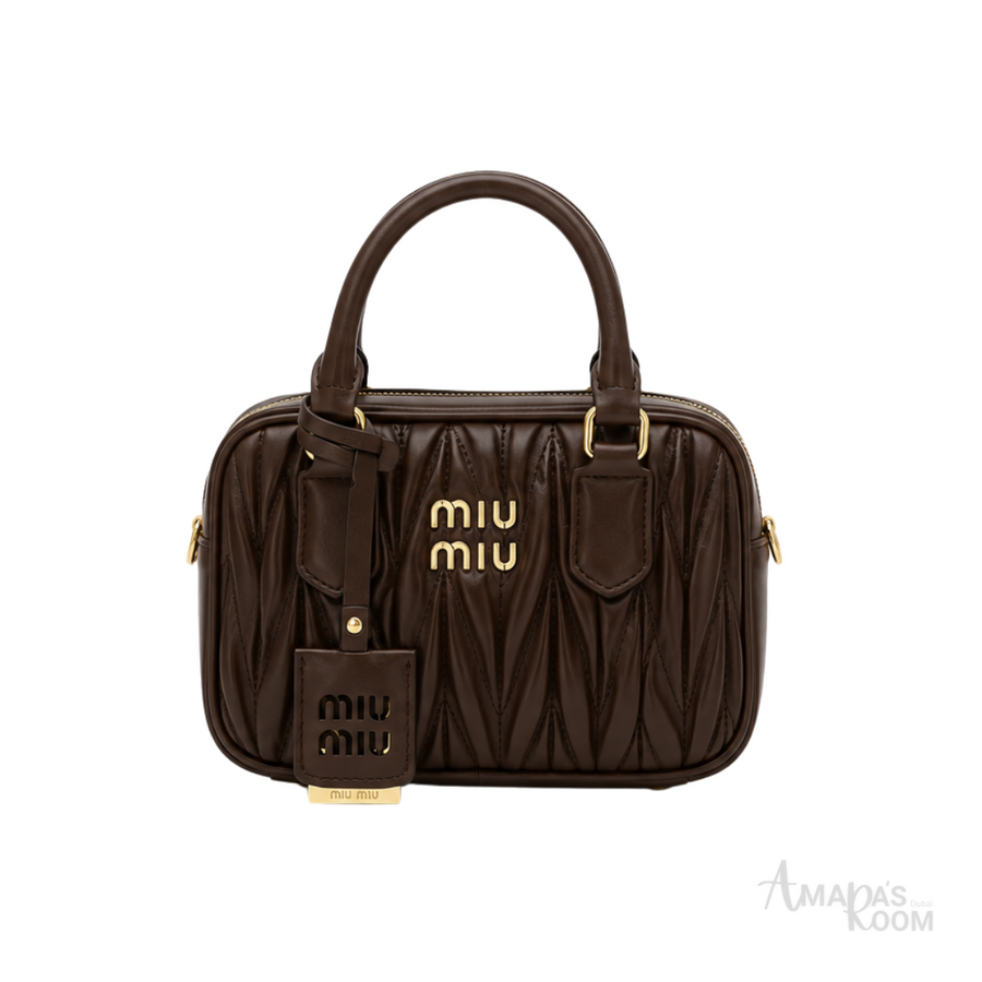 Miu Miu Arcadie Matelassé Leather Bag