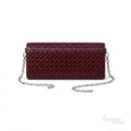 Dior Wallet on Chain – Wine Red - View 2