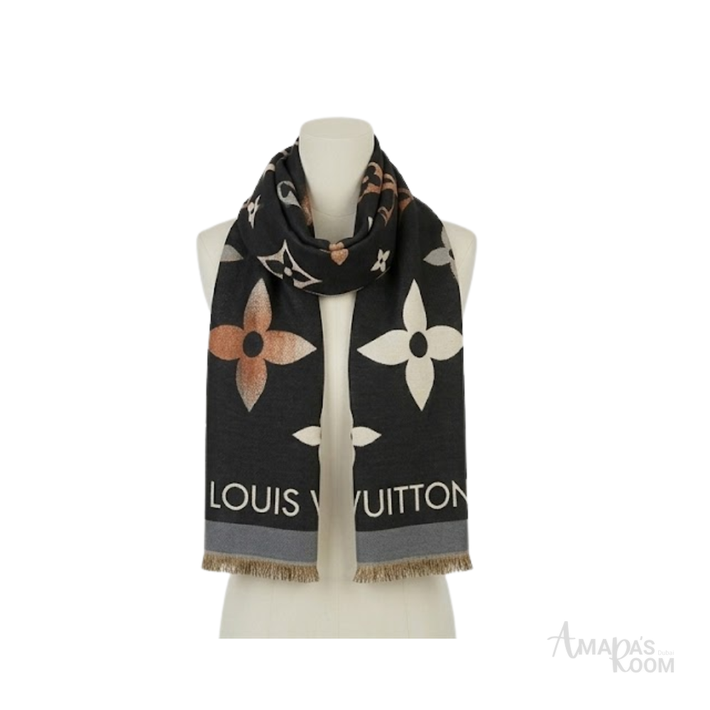 Louis Vuitton | Scarf Wild At Heart Black Tonal - View 3