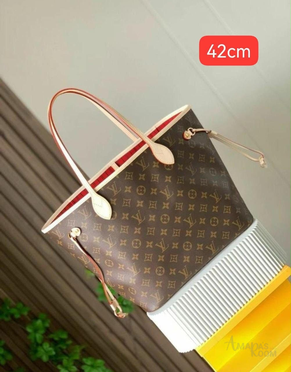 Louis Vuitton Bag Neverfull MM Tote Brown – product view