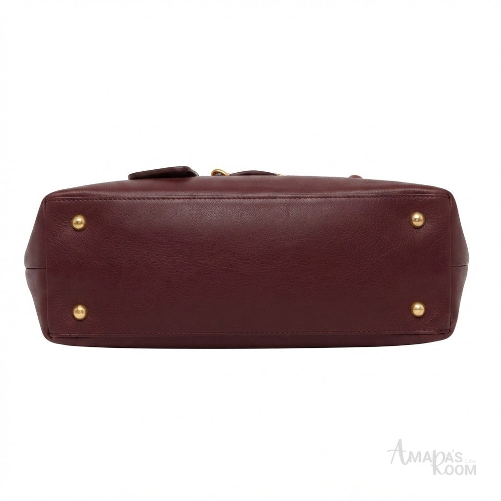 Miu Miu Aventure Nappa Leather Bag – Burgundy - View 2