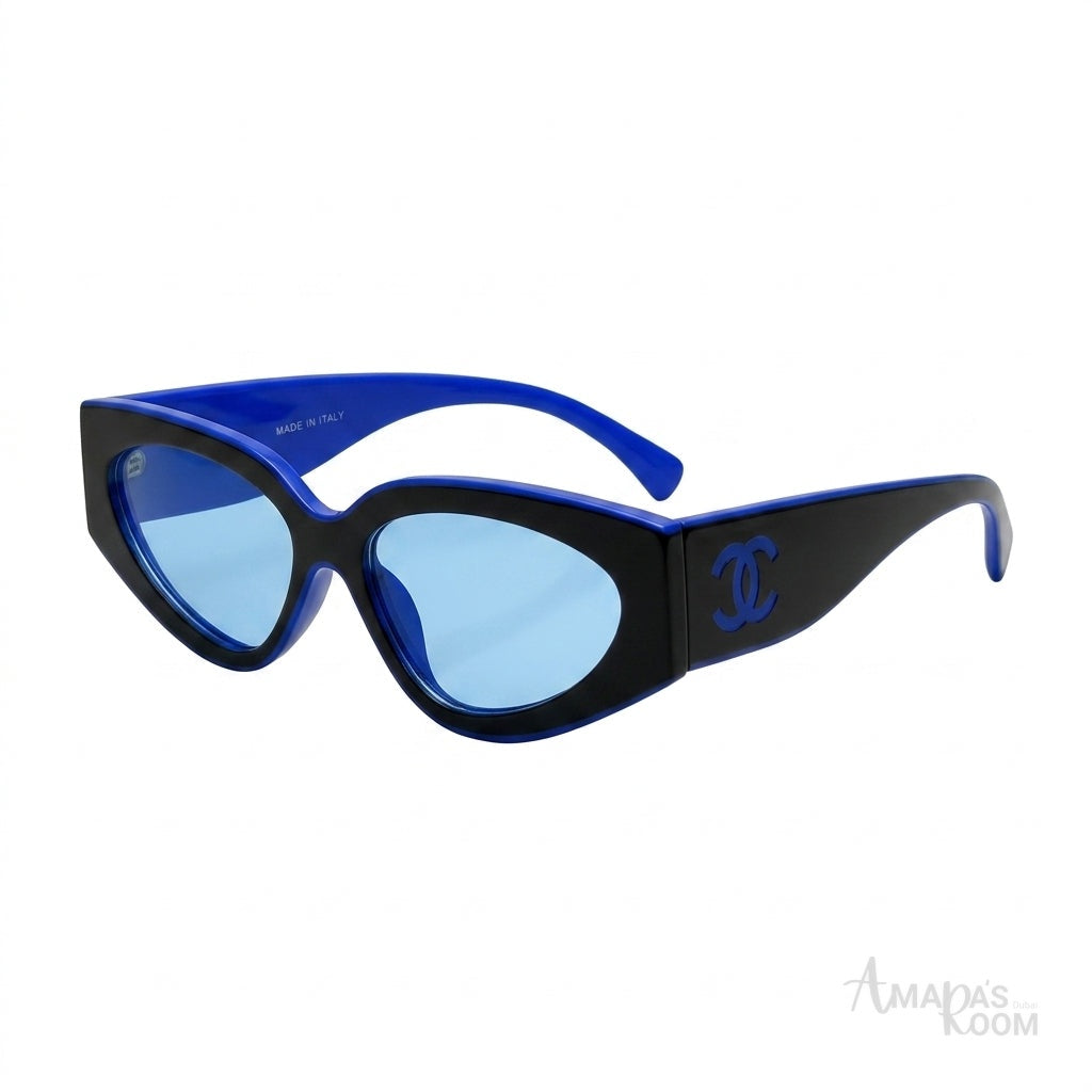 Chanel Sunglasses CH6056 – Black & Blue - View 1