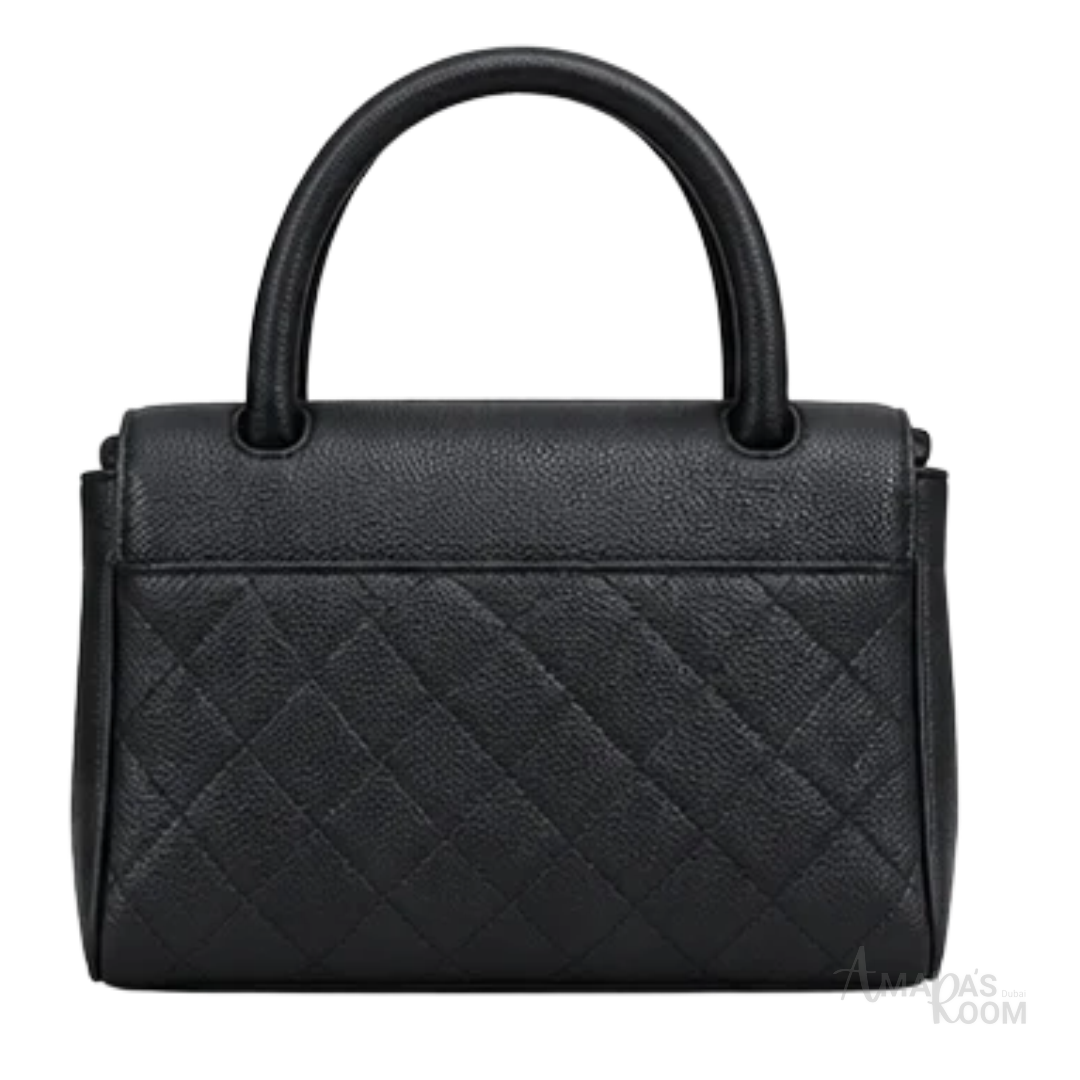 Chanel Bag | Urban Essentials Small Shopping Bag (East-West Baguette Tote) – Black light (Grained calfskin leather with gold-tone hardware)