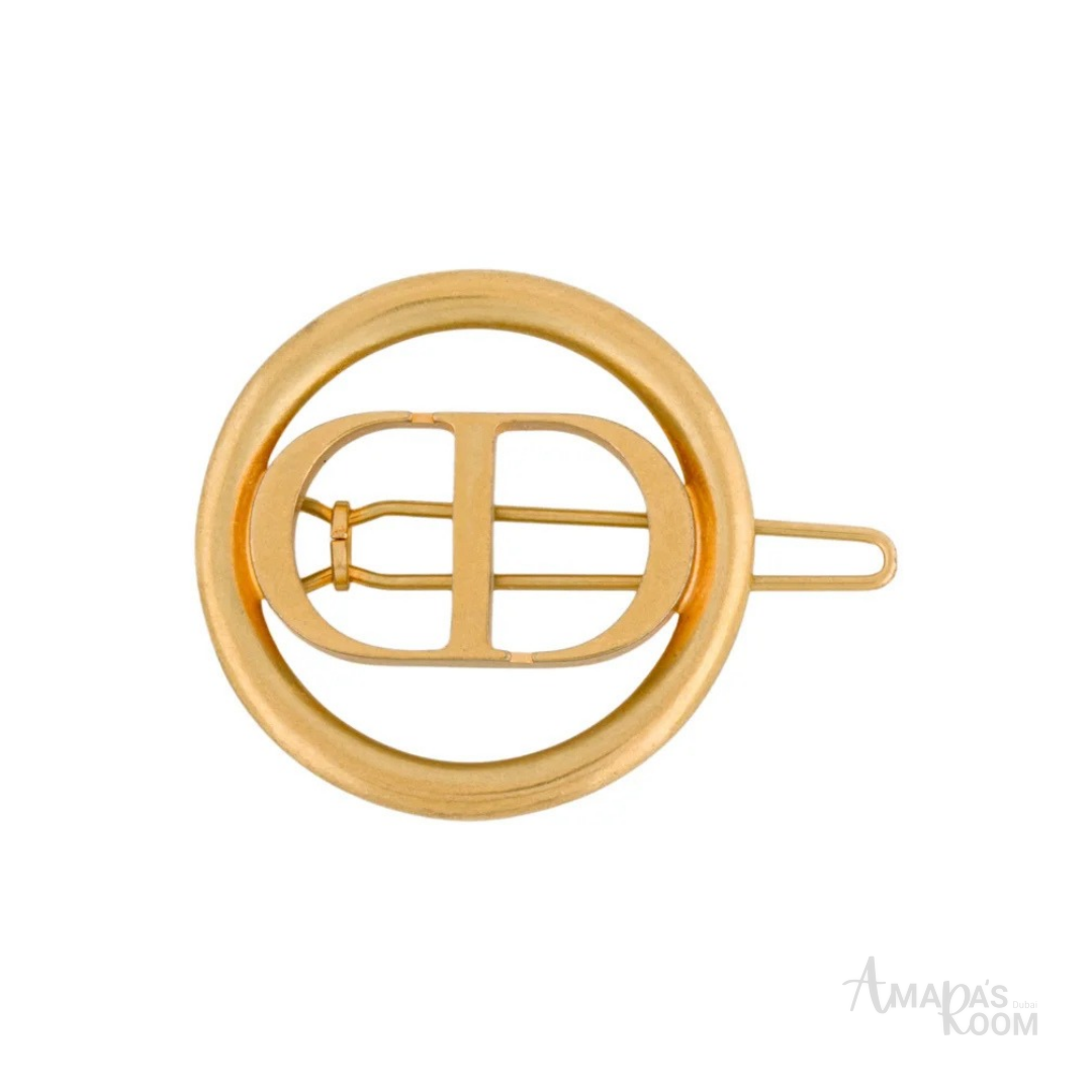 Christian Dior CD Logo Hair Clip