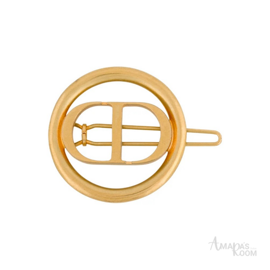Christian Dior CD Logo Hair Clip