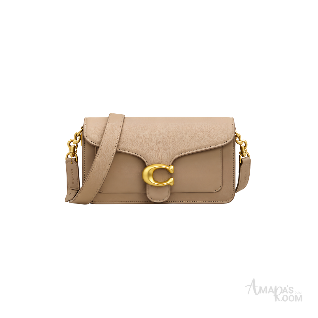 Coach Tabby Leather Shoulder Bag – Nude - View 1