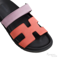 Hermès Chypre Sandals – Rose Pêche / Violet Pétale - View 2
