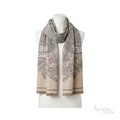 Burberry | Scarf Knight Cashmere Grey&Beige - View 4