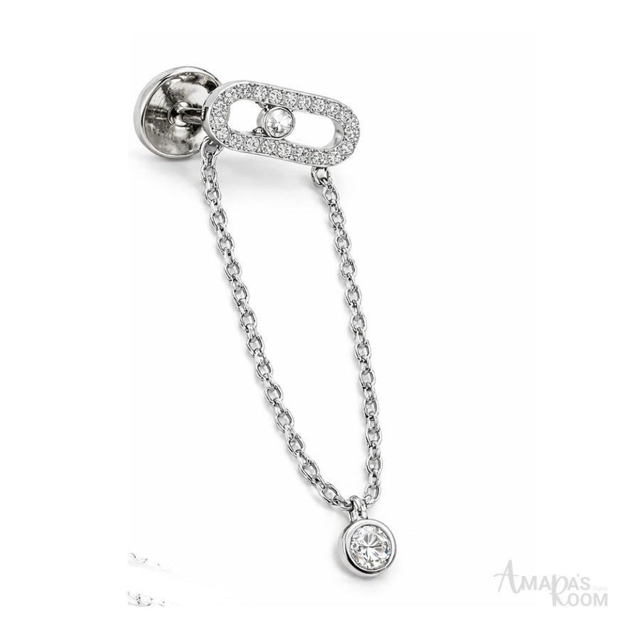 Messika Jewelry | Uno Drop Pendant White Gold Diamonds