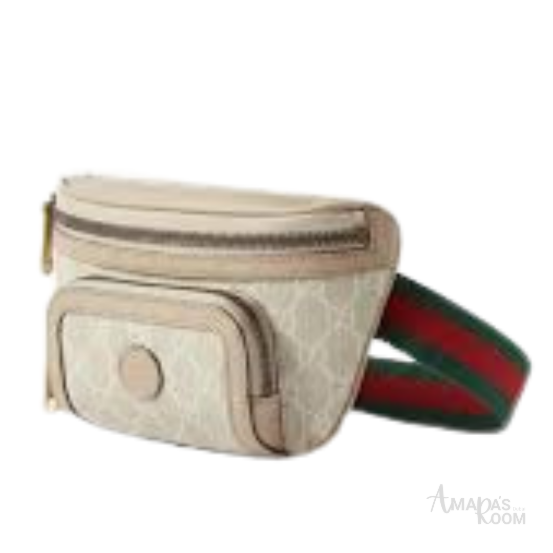 Gucci Interlocking G Canvas Belt - View 3
