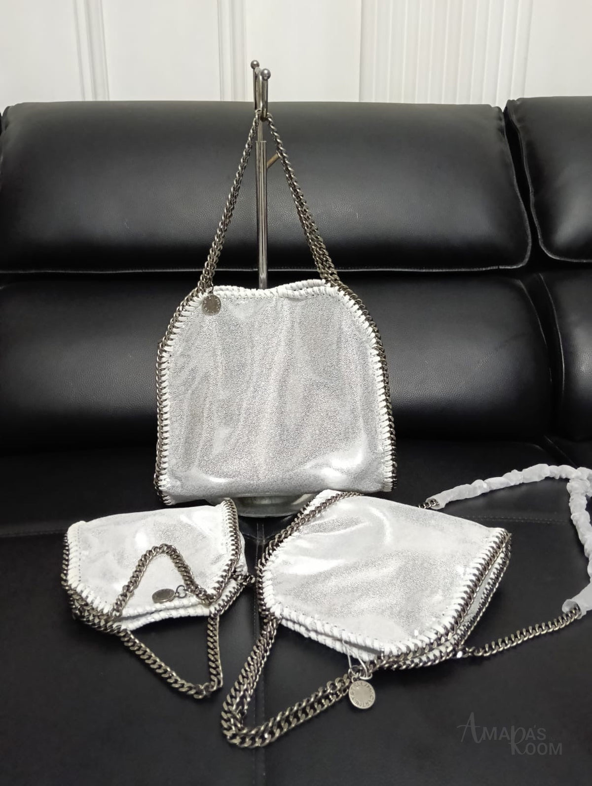 Stella McCartney Falabella Bag – White & Silver - View 5