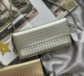 CHRISTIAN DIOR Bag | Lady Dior Croisière Wallet on Chain (WOC) – Champagne Gold – Metallic Gold