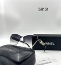 Chanel Sunglasses Black To Clear Tinted - View 3