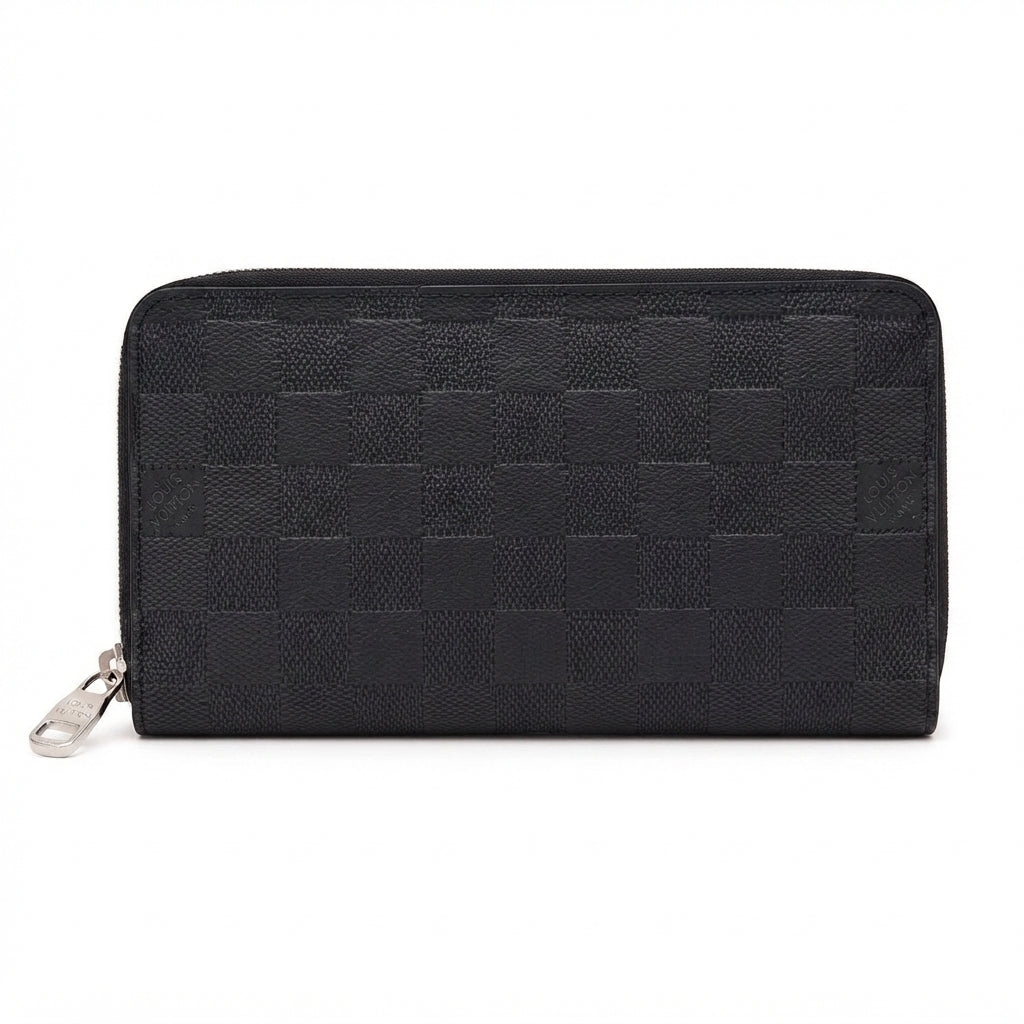 Louis Vuitton Zip-Around Wallet – Black - View 1