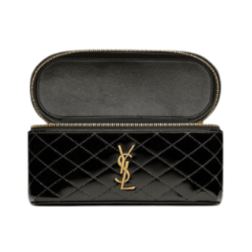 Saint Laurent Bag | Gaby Vanity Bag In Black Patent Leather