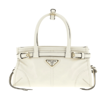 Prada Bag | Bonnie Mini Tote Bag White Calf Leather