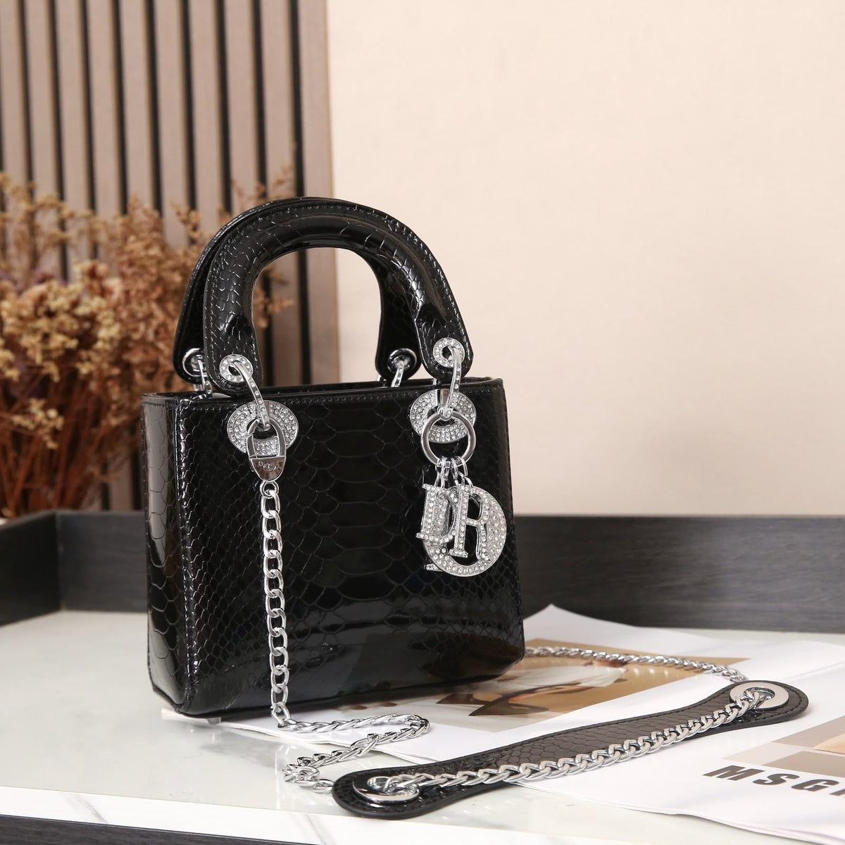 Dior Mini Lady Bag – Black - View 5