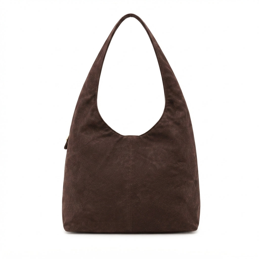 Chanel Suede Hobo Bag – Chocolate Brown - View 3