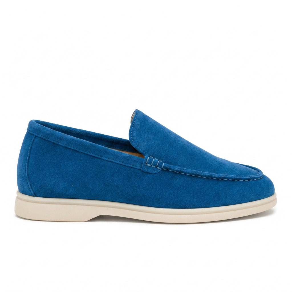 Loro Piana Suede Sneakers – Vibrant Blue - View 1