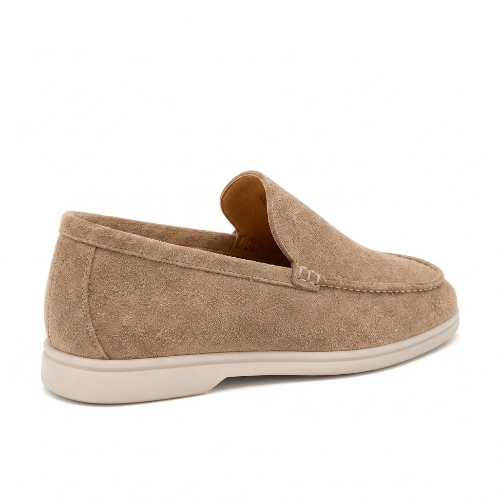Loro Piana Suede Slip-On Loafers – Beige - View 2