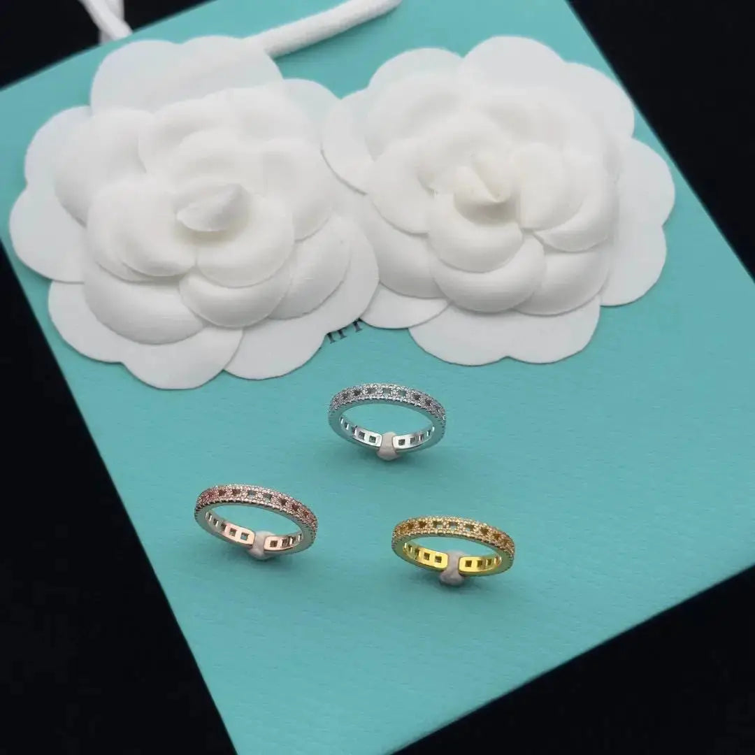 Tiffany & Co. Jewelry | Gold Gold Pink Silver Rings Set